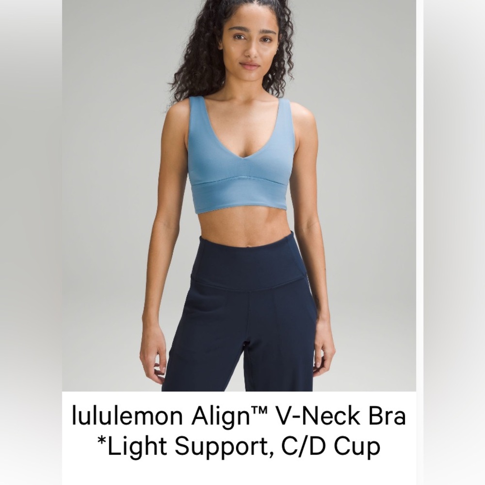 Lululemon Align V-Neck Bra - Utility Blue